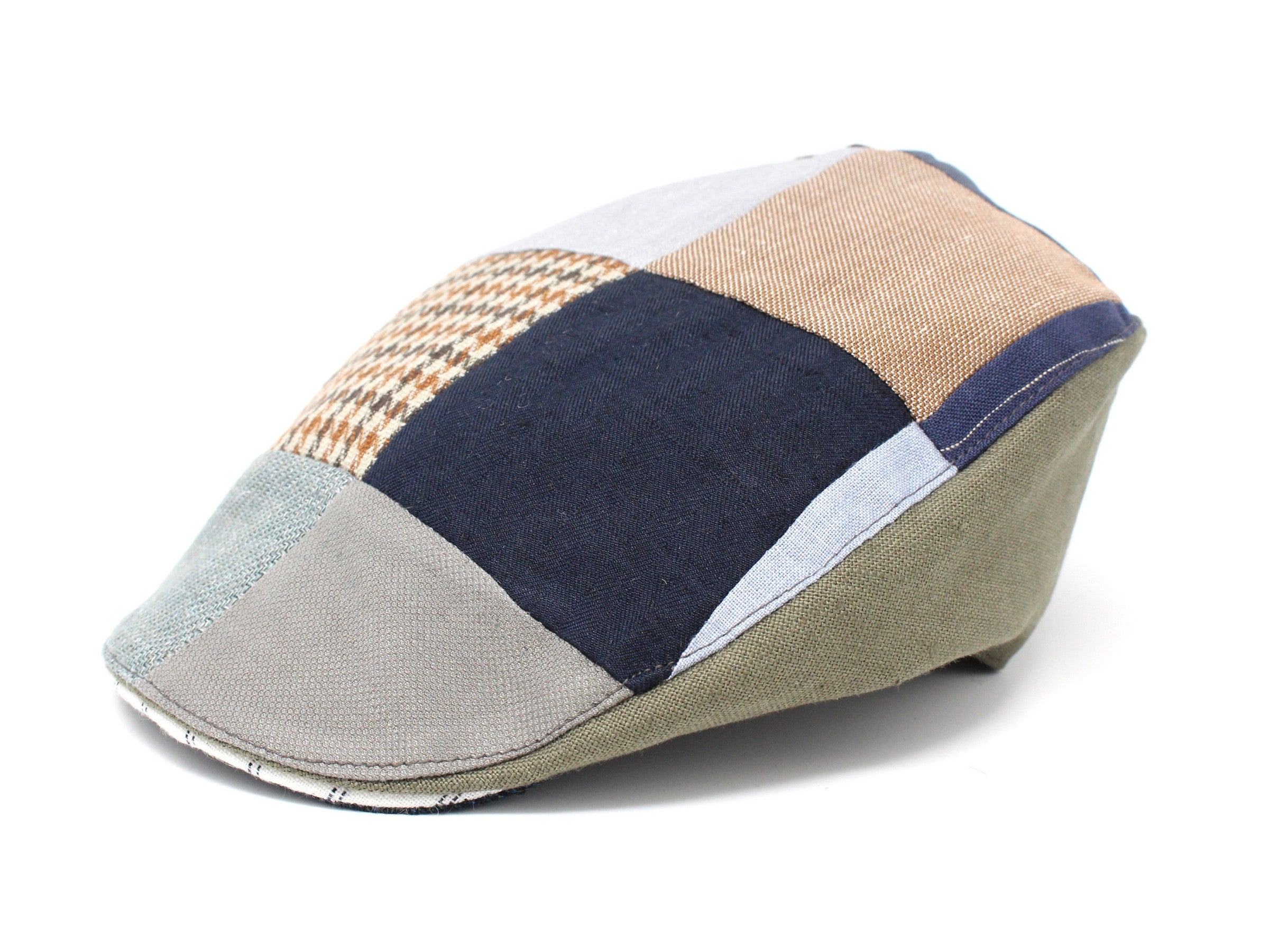 Hanna Hats Donegal Touring Cap Patchwork Linen