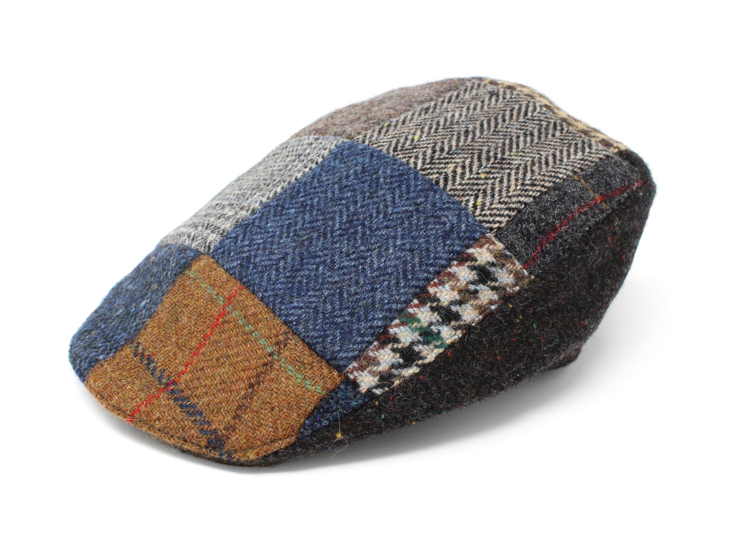 Hanna Hats Donegal Touring Cap Patchwork Tweed