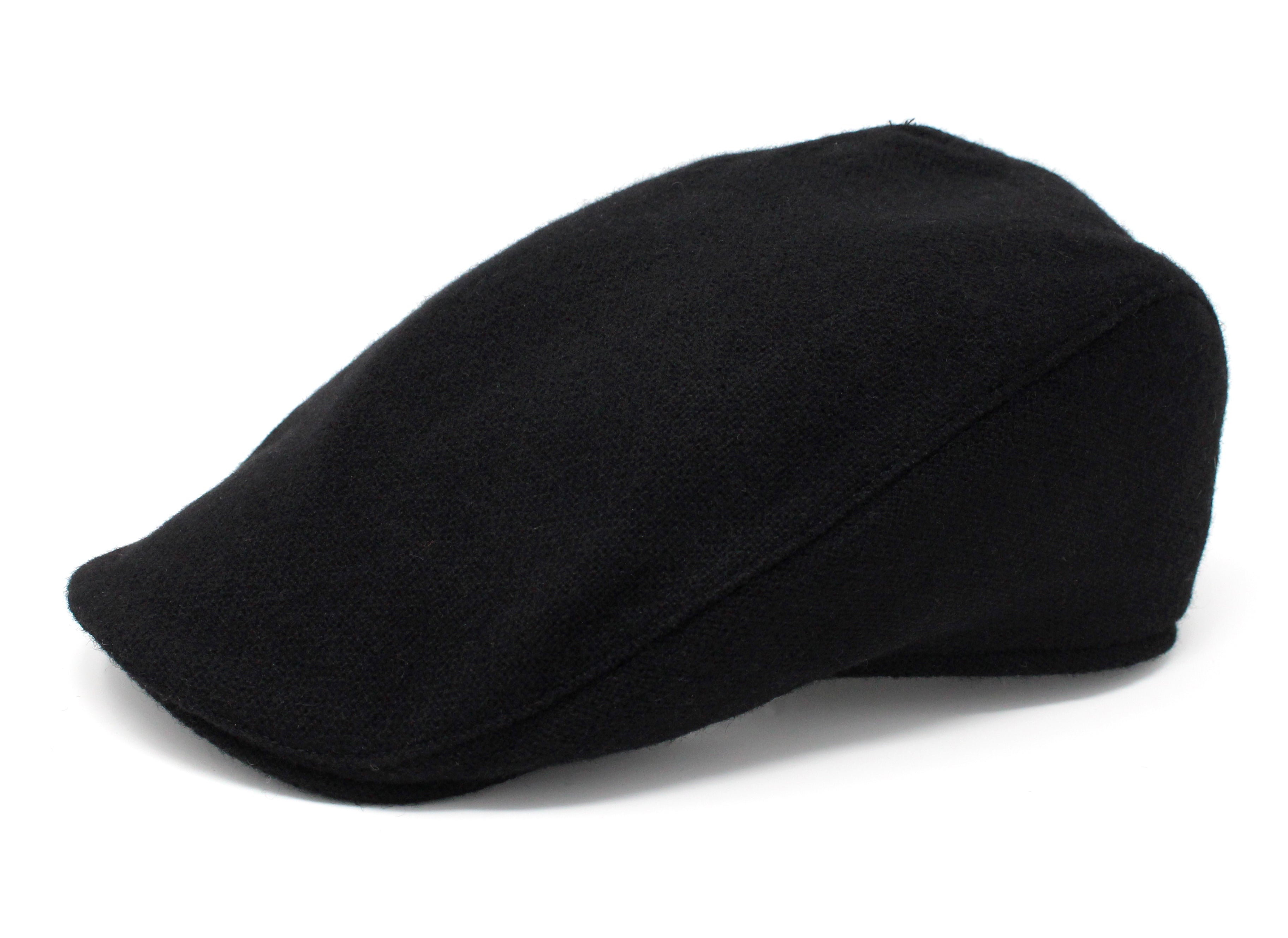 Hanna Hats Donegal Touring Cap Tweed - Solid Black