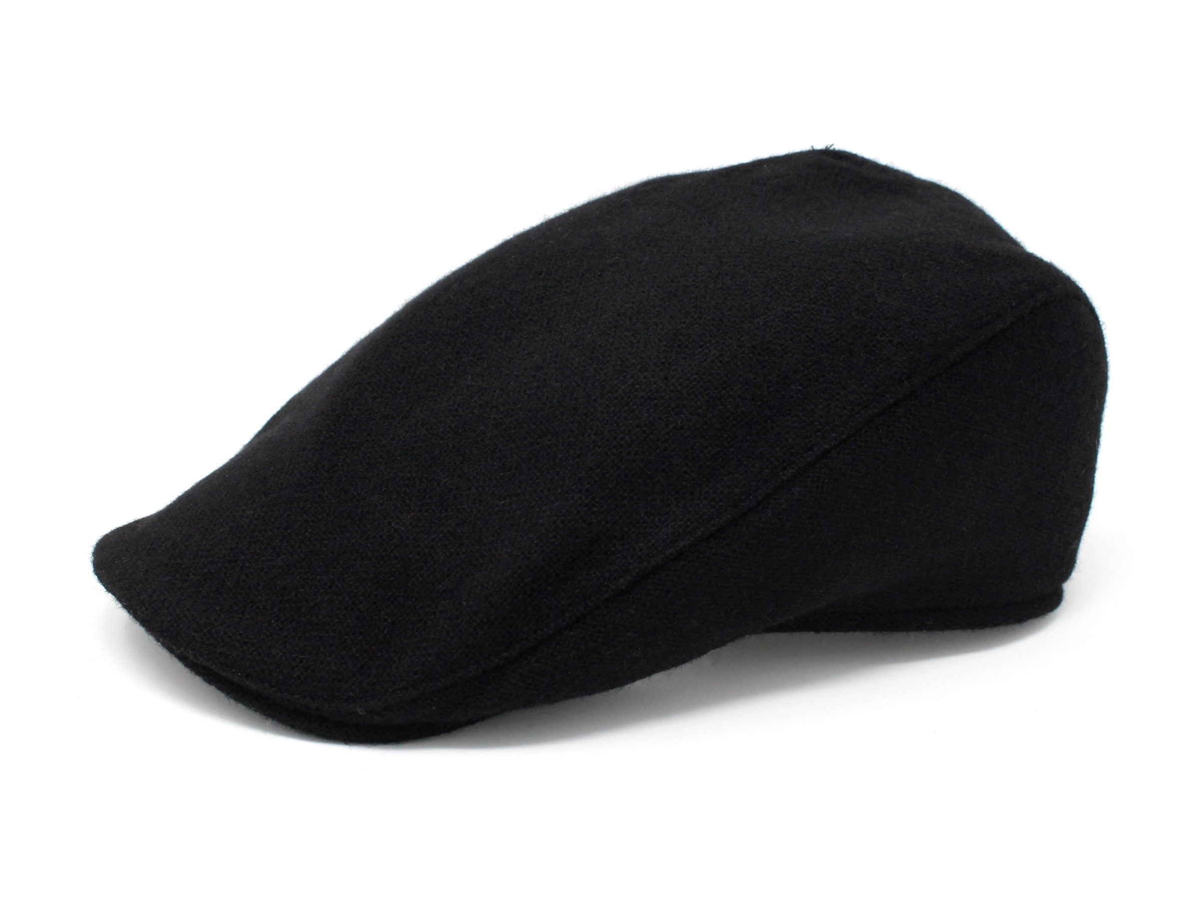 Hanna Hats Donegal Touring Cap Tweed - Solid Black