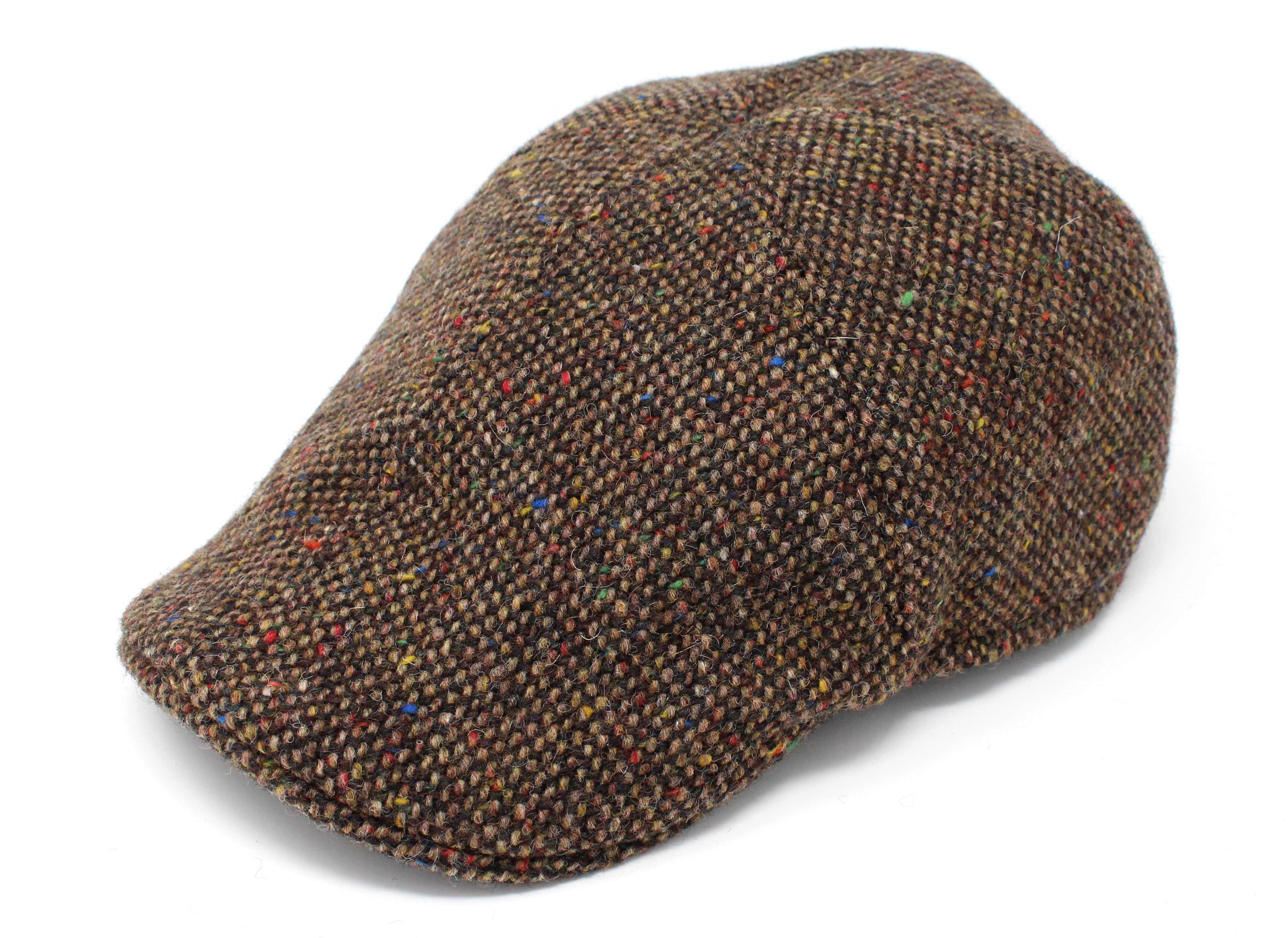 Hanna Hats Erin Cap Tweed - Brown Fleck Salt & Pepper