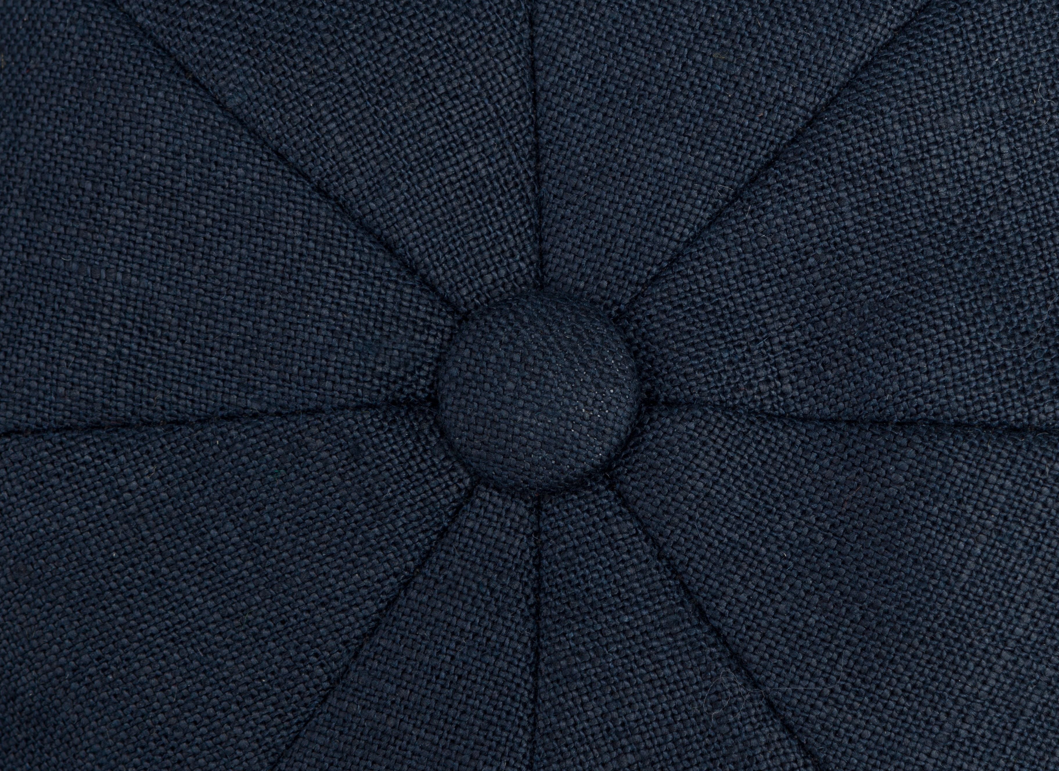 JP Cap Navy Linen Button on Crown