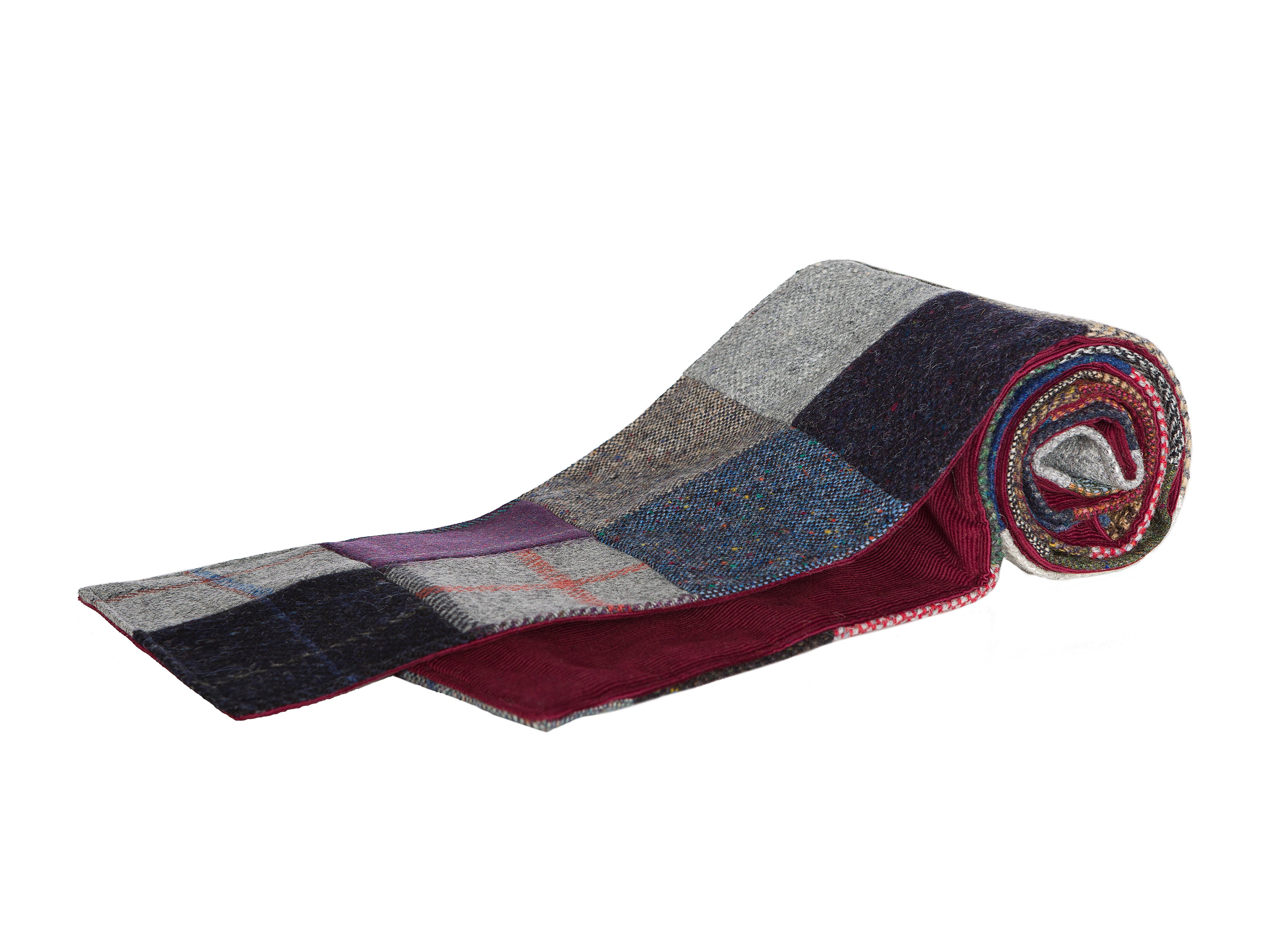 Hanna Hats Scarf Patchwork Tweed / Corduroy