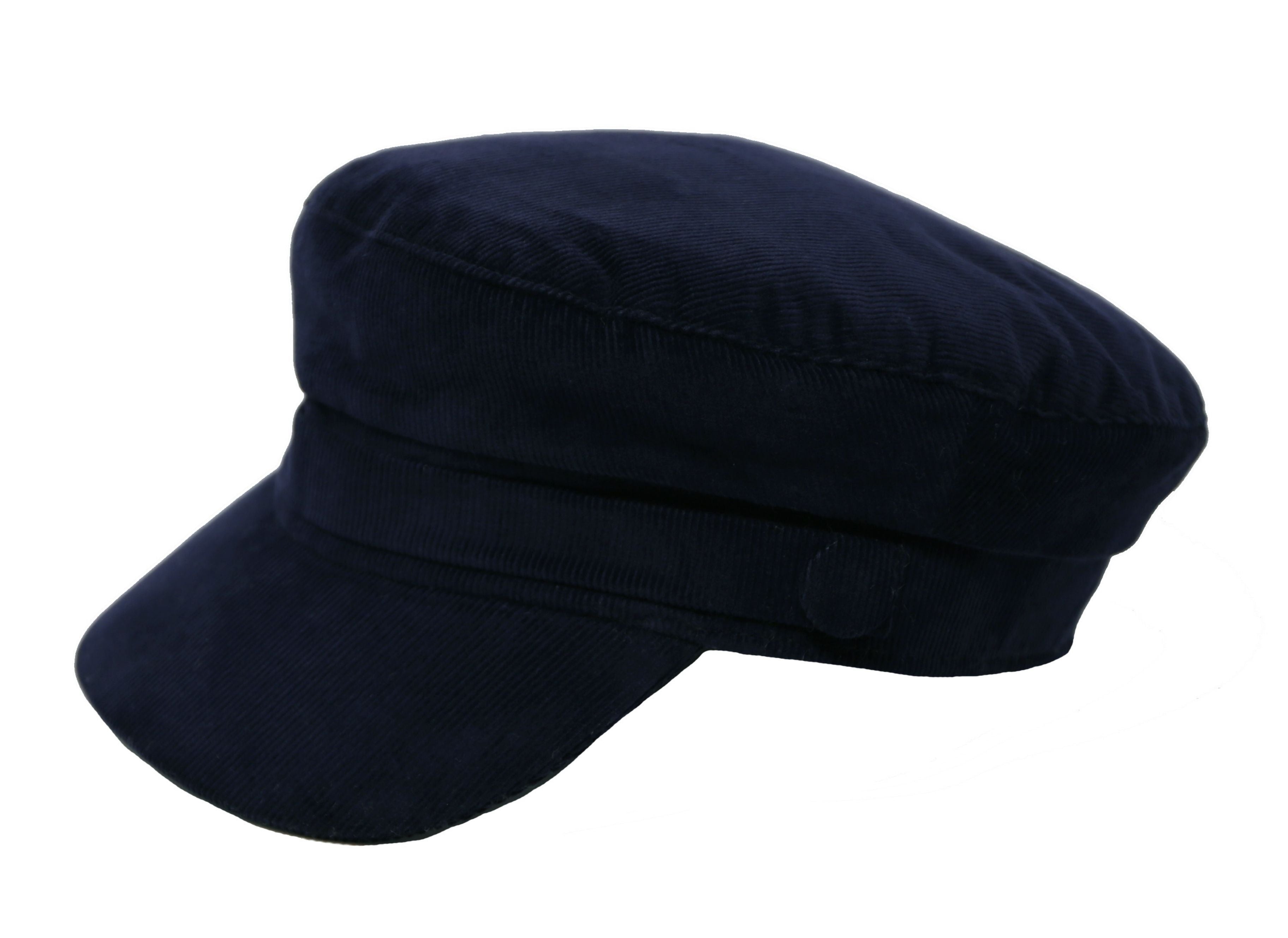 Hanna Hats Wild Atlantic Cap Cord English Cotton Navy Blue Fine Needlecord