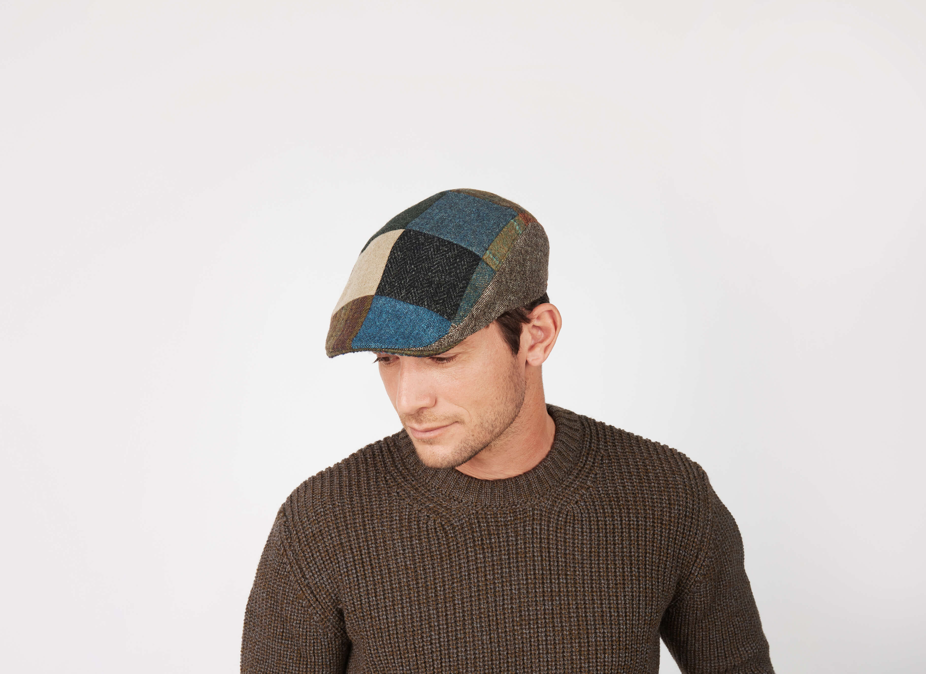Donegal Touring Cap Patchwork Tweed