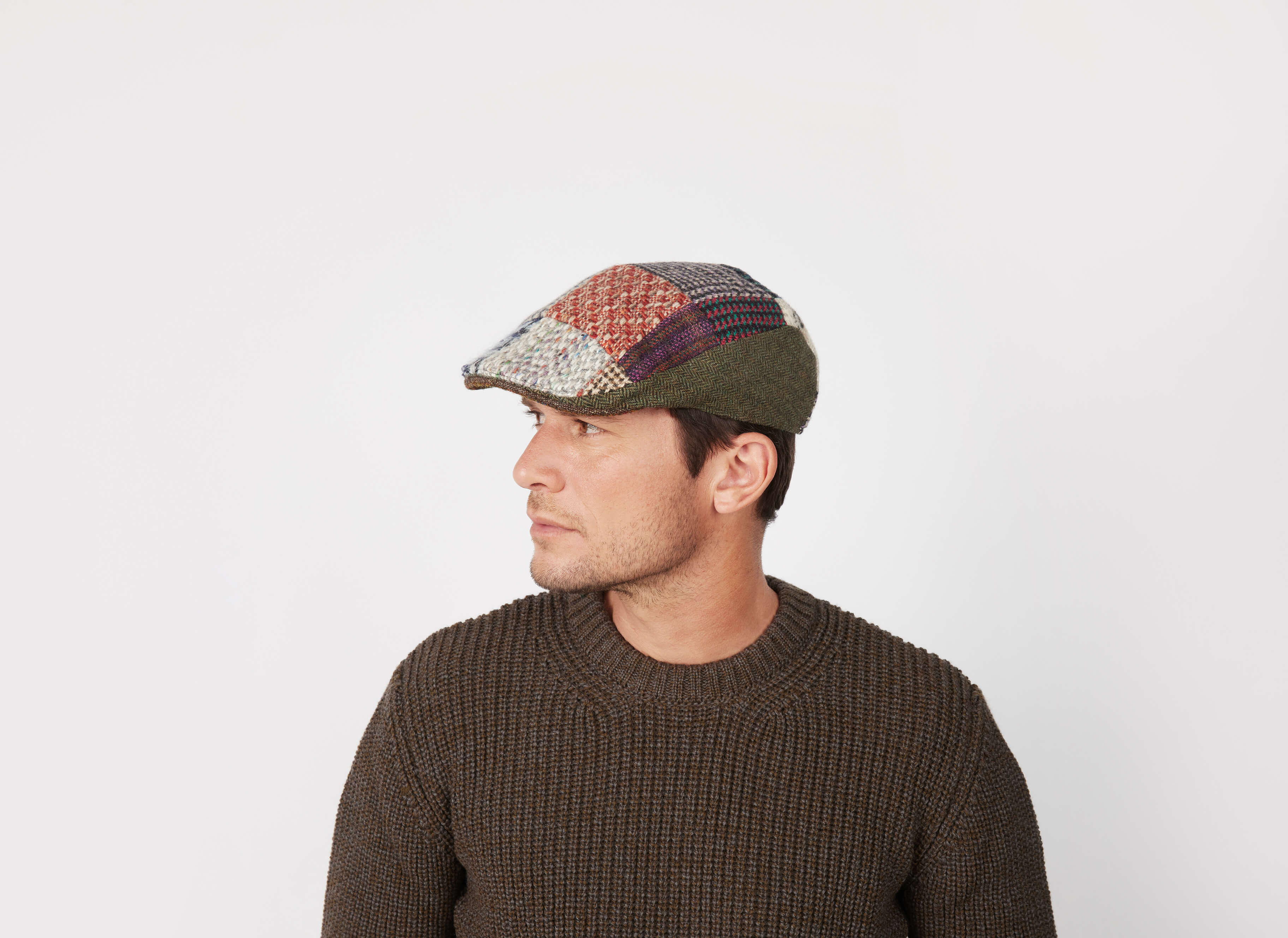 Donegal Touring Cap Heavy Patchwork Tweed - LIMITED EDITION
