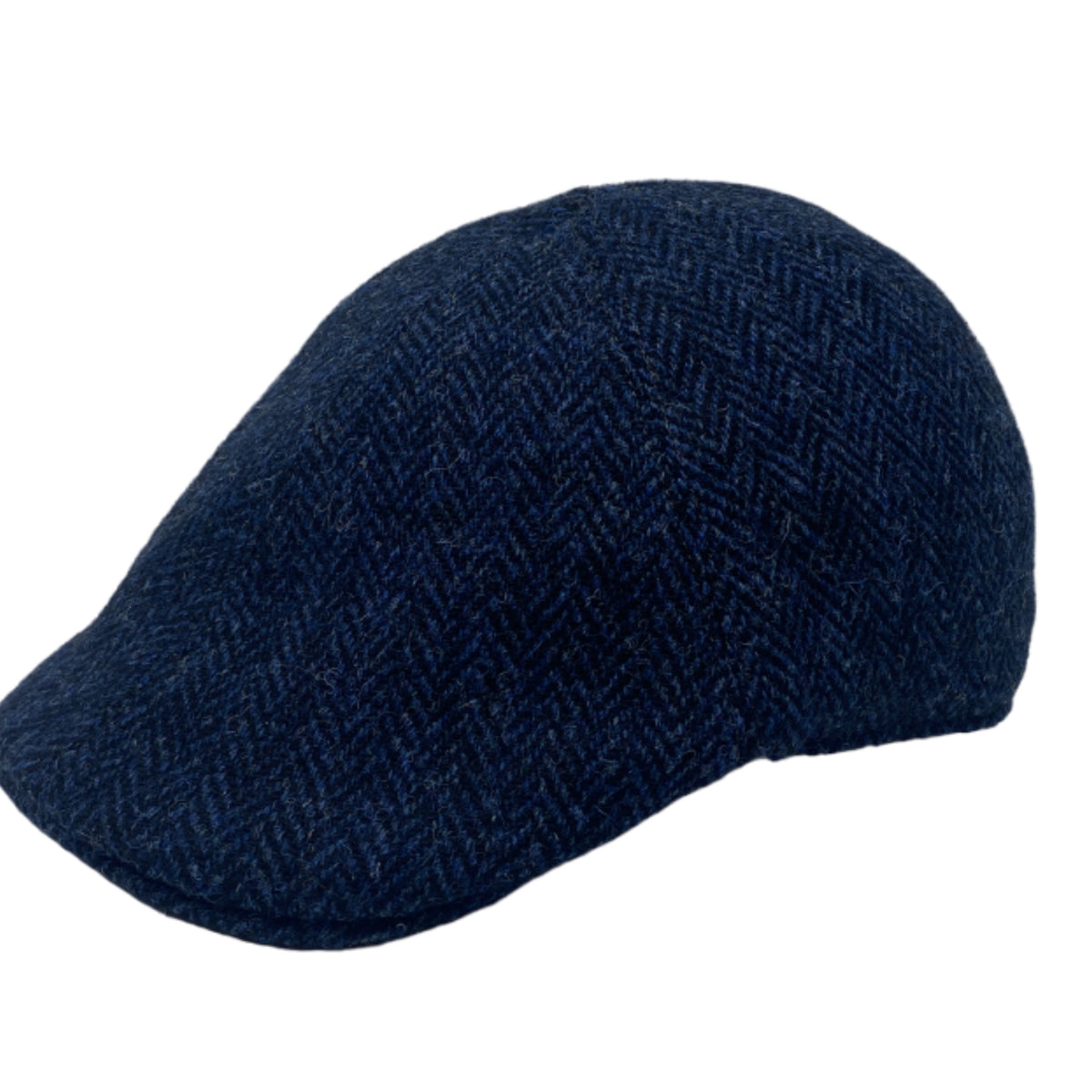 Tweed Trapper Hat Black/White - Erin Knitwear