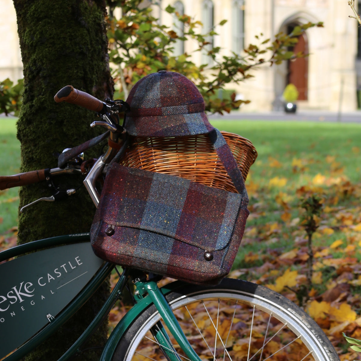 fahrradhelm tweed Satchel Bag Tweed - Made in Ireland