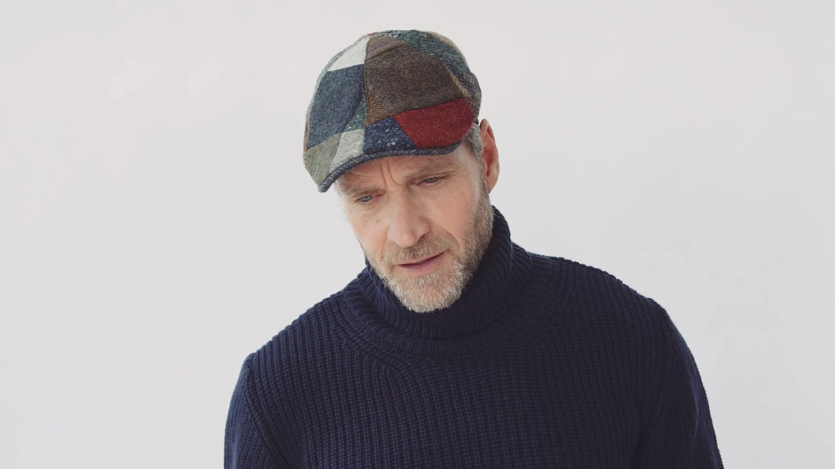 Erin Cap Patchwork Tweed