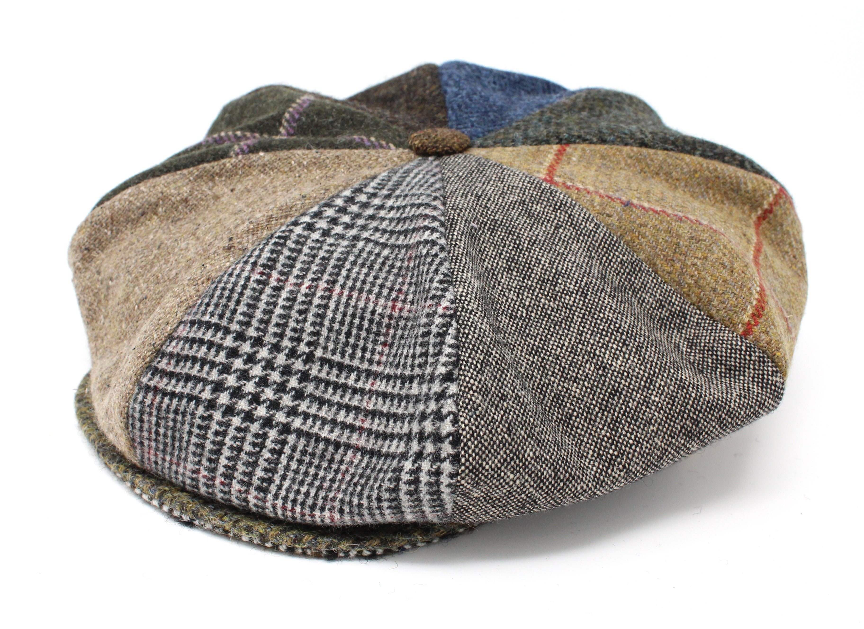 Eight Piece Cap Patchwork Tweed