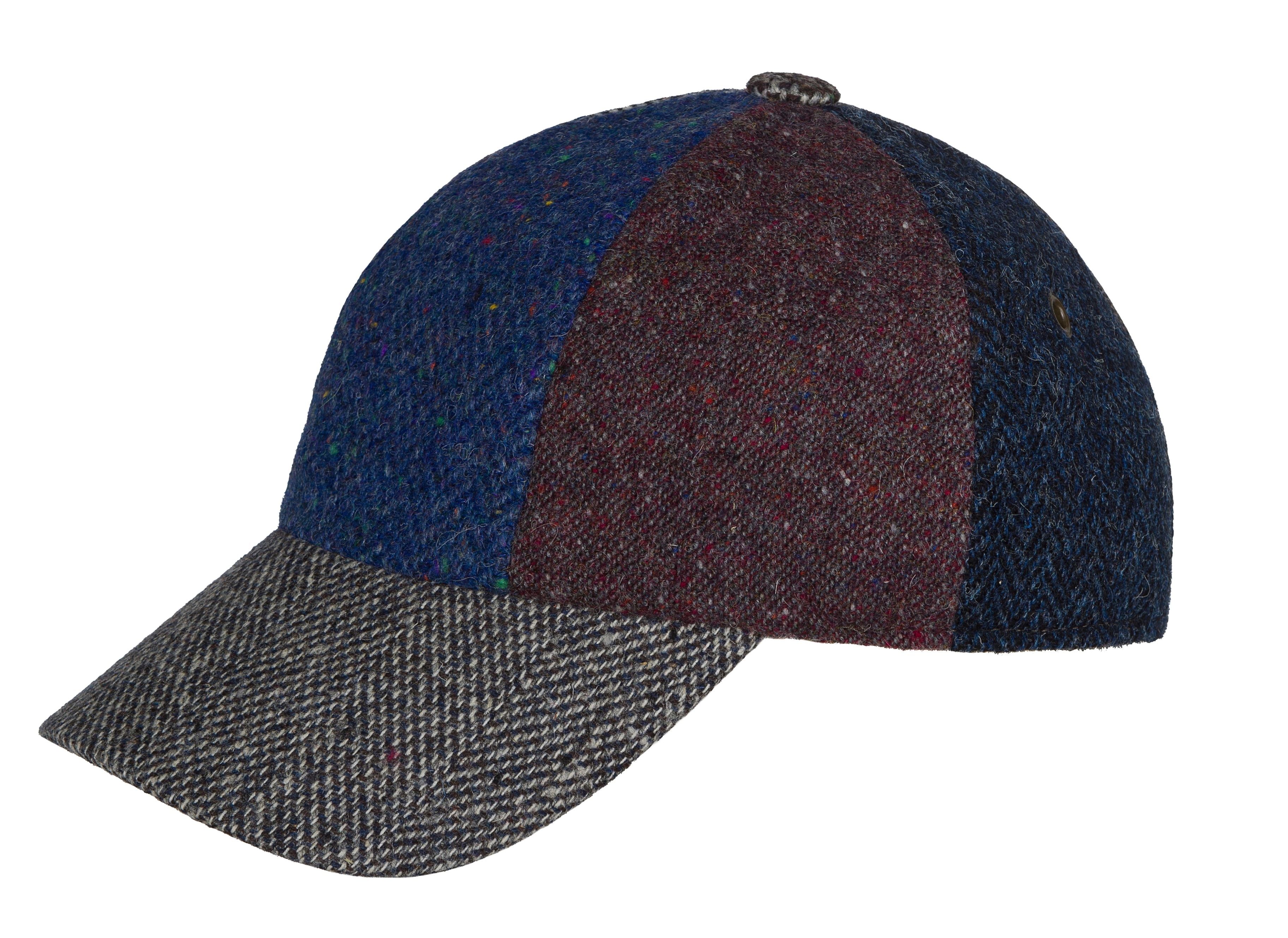 Baseball Cap Patchwork Tweed product side view