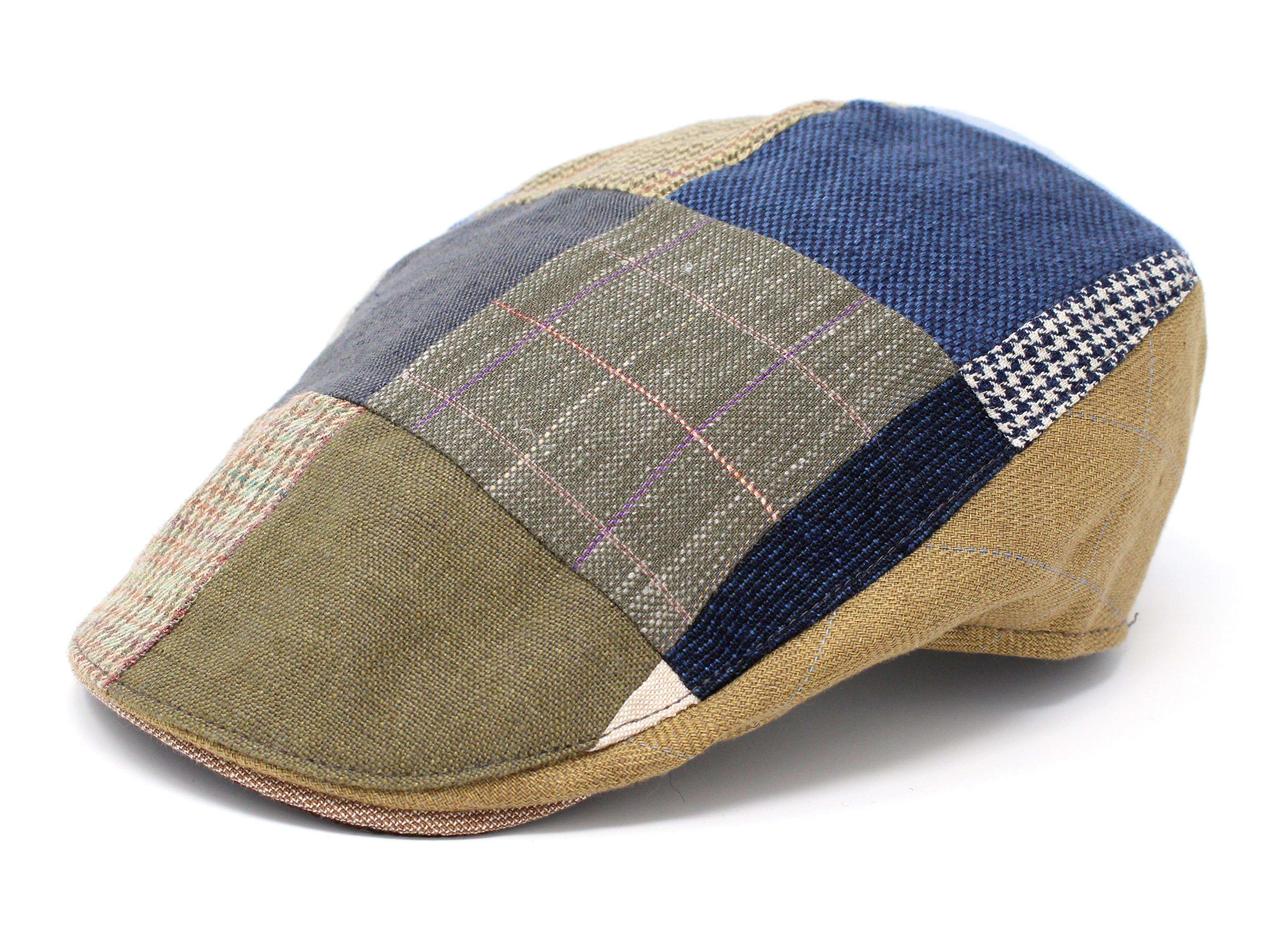 Hanna Hats Donegal Touring Cap Patchwork Linen