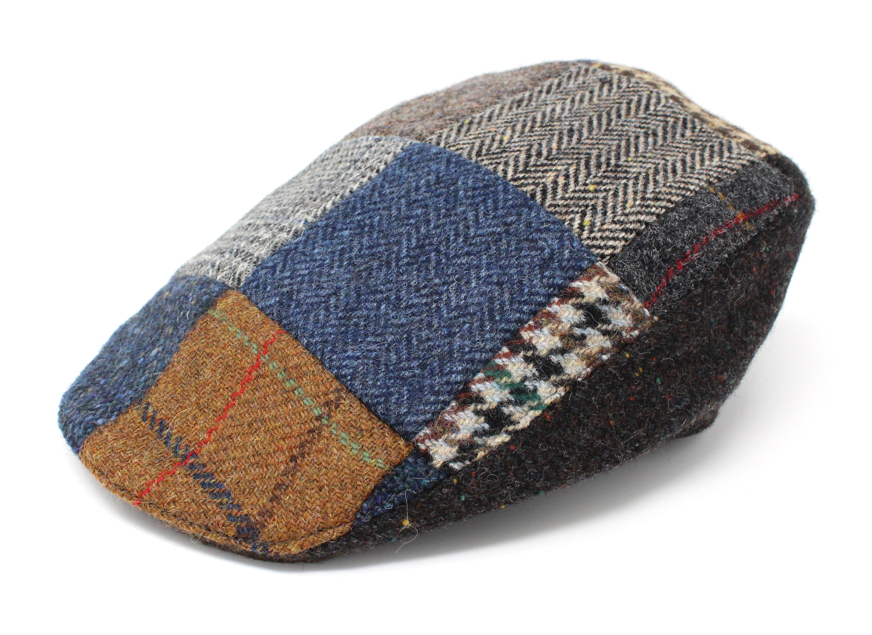 Hanna Hats Donegal Touring Cap Patchwork Tweed