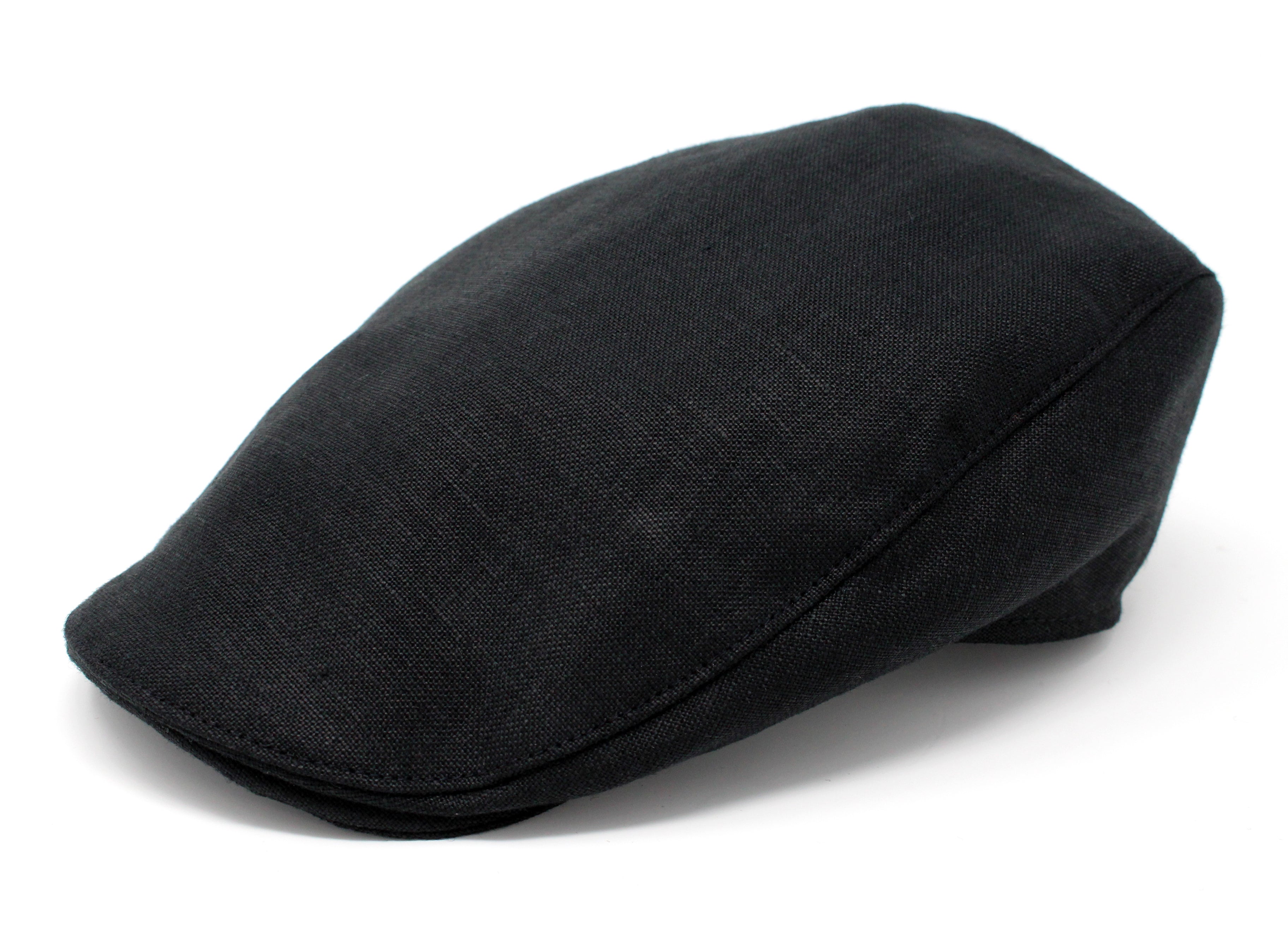 Hanna Hats Donegal Touring Cap Linen - Black