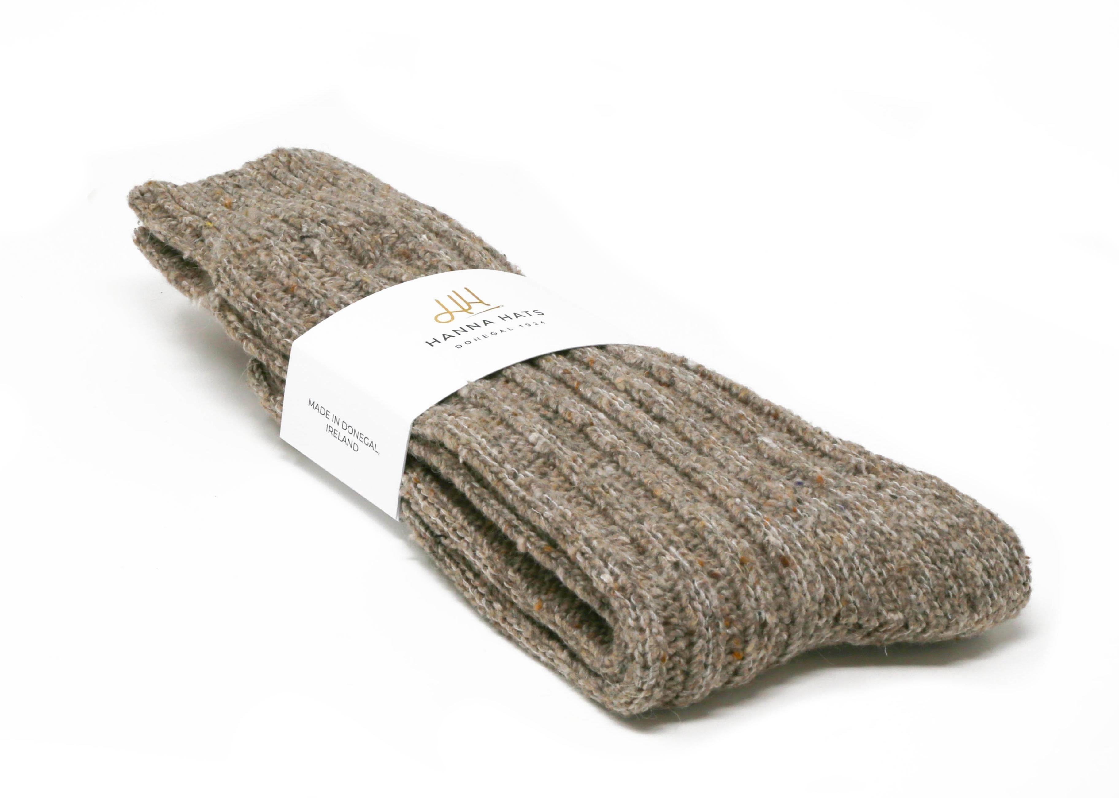 Donegal Socks Mink Heavy Wool Socks Made in Ireland