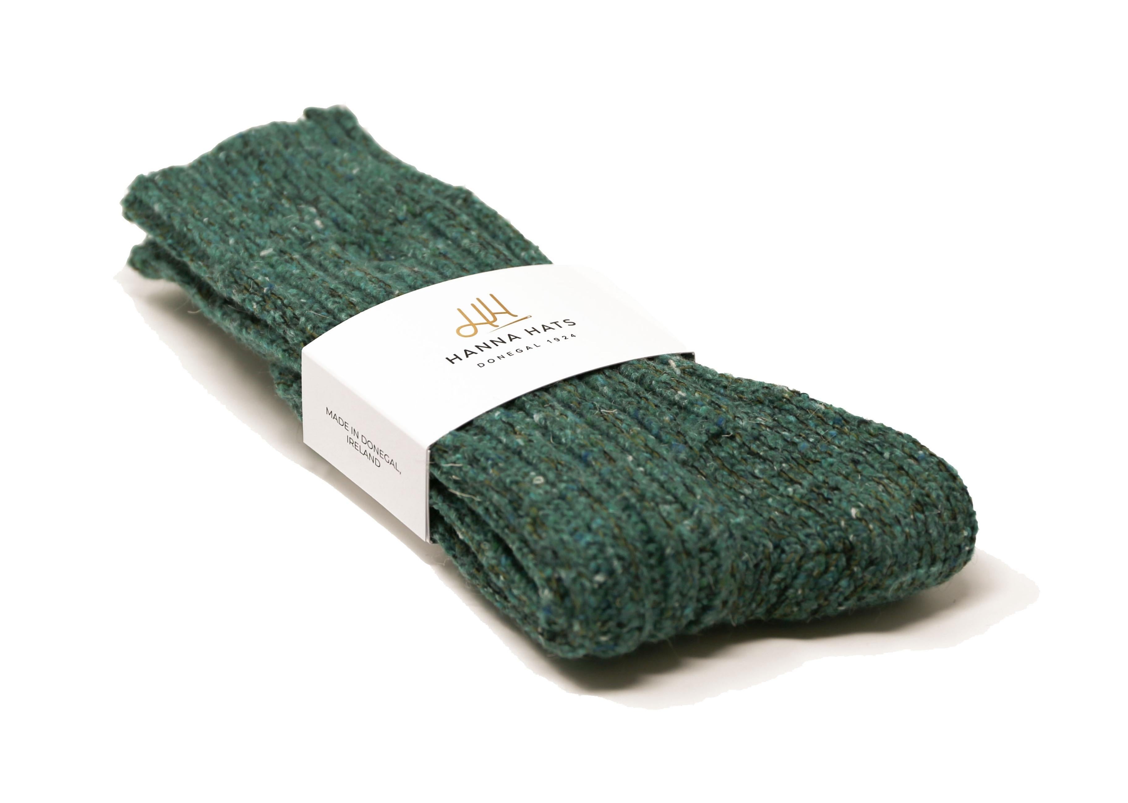 Donegal Socks Jade Heavy Wool Socks Made in Ireland