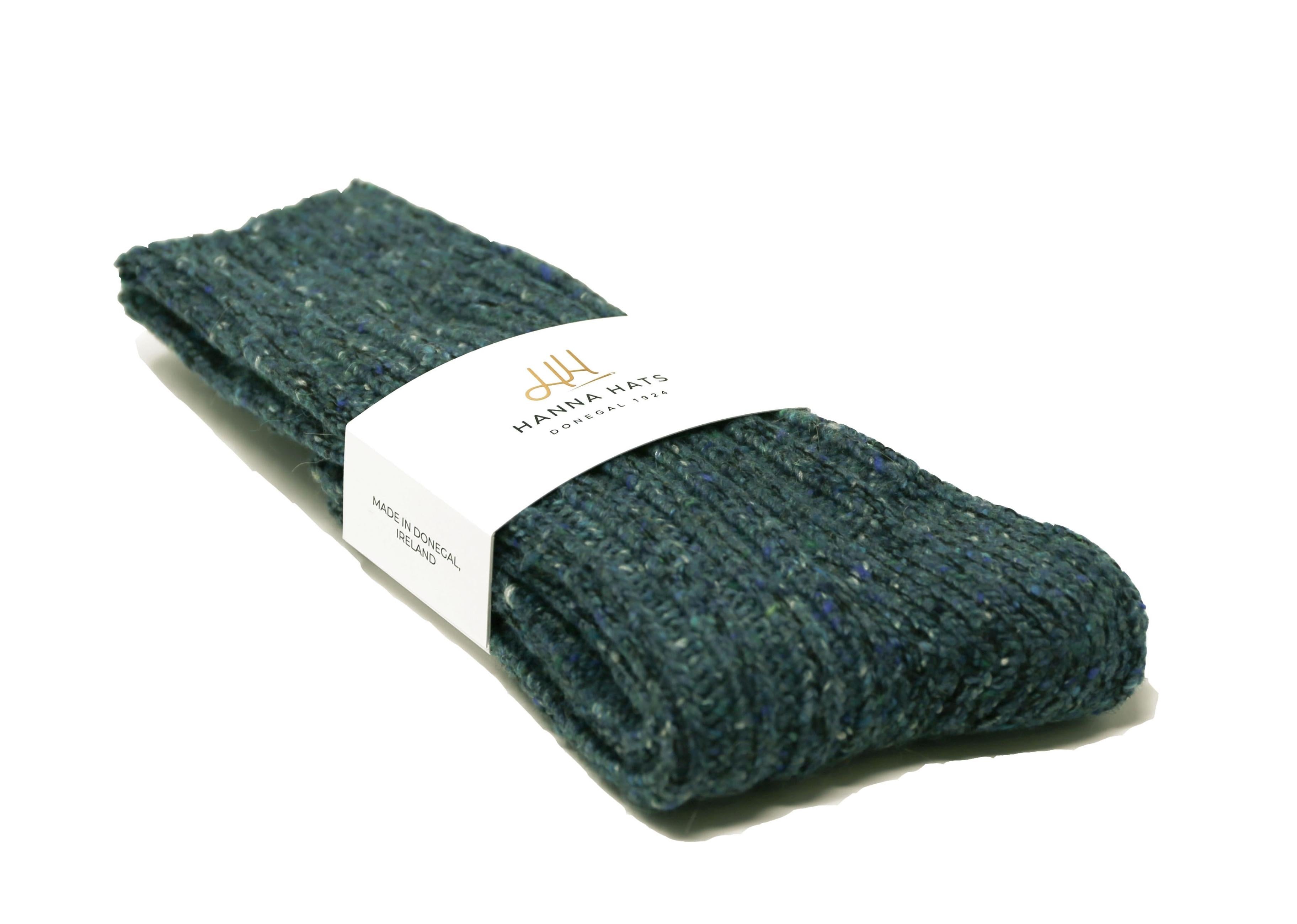 Donegal Socks Sea Green Heavy Wool Socks Made in Ireland