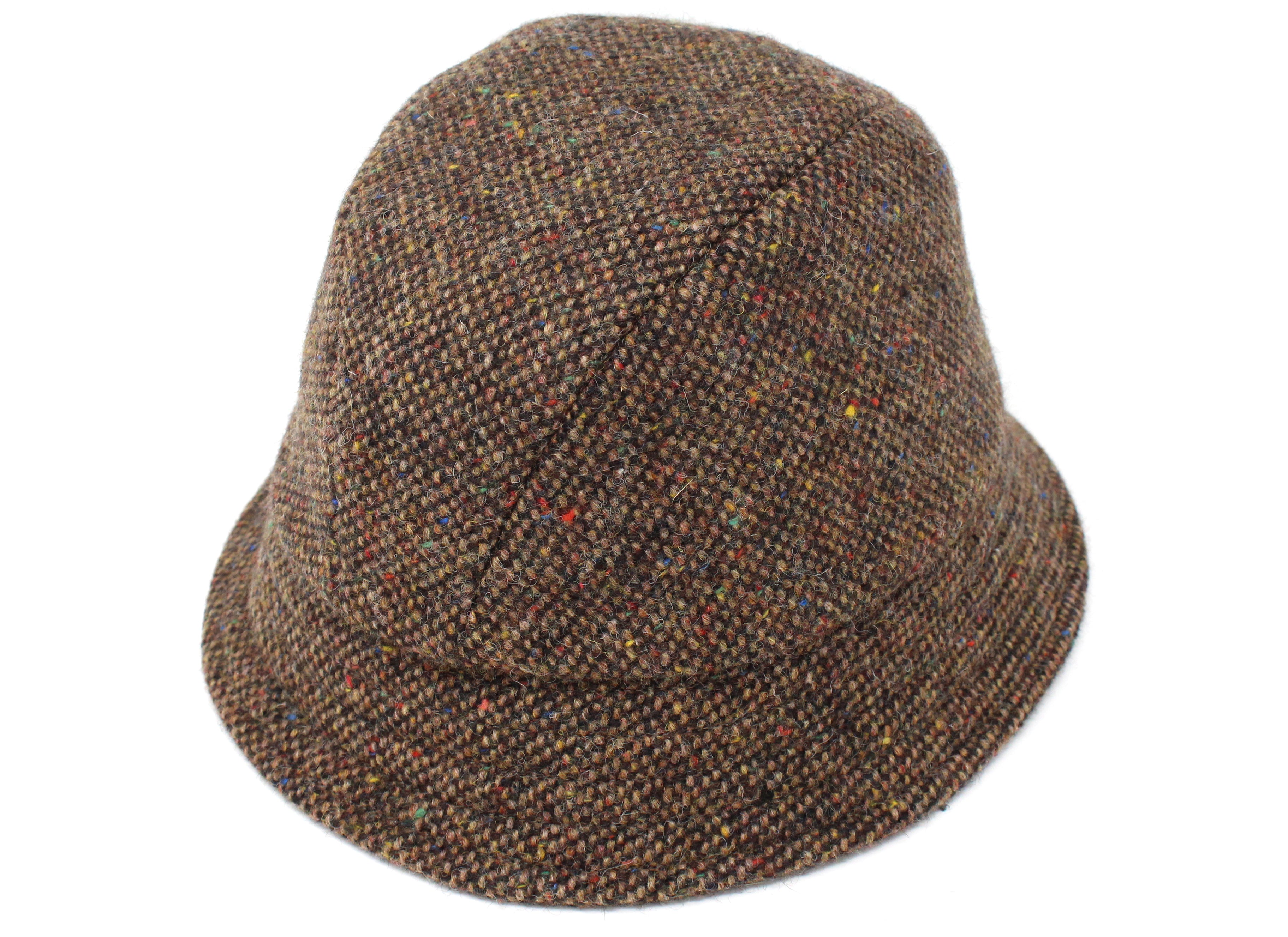 Hanna Hats Eske Travel Hat Irish Tweed Brown Fleck Salt & Pepper