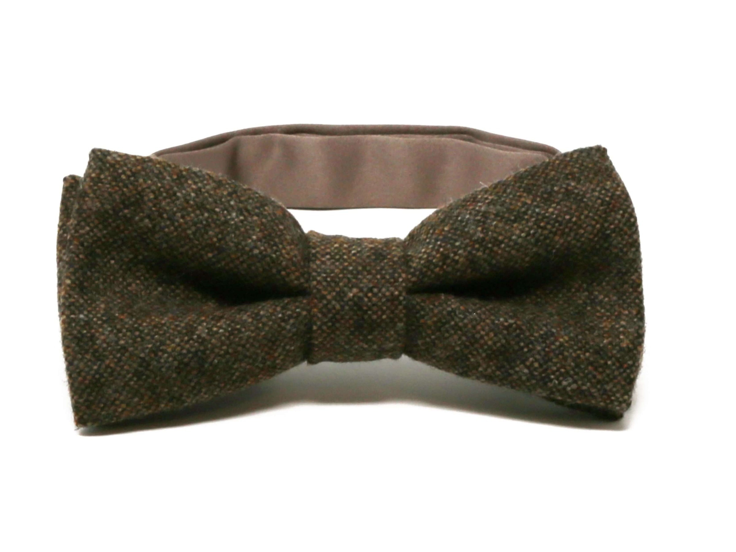 Hanna Hats Bow Tie Tweed Brown