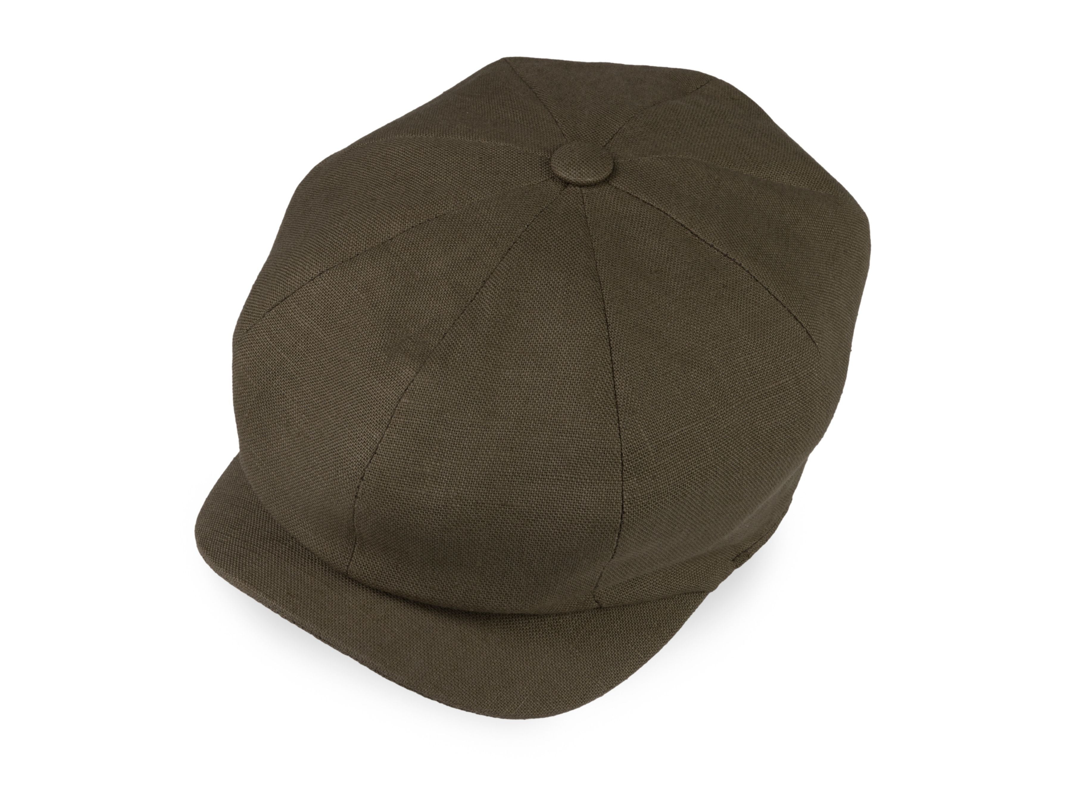 JP Cap Irish Linen Khaki Summer Newsboy Cap