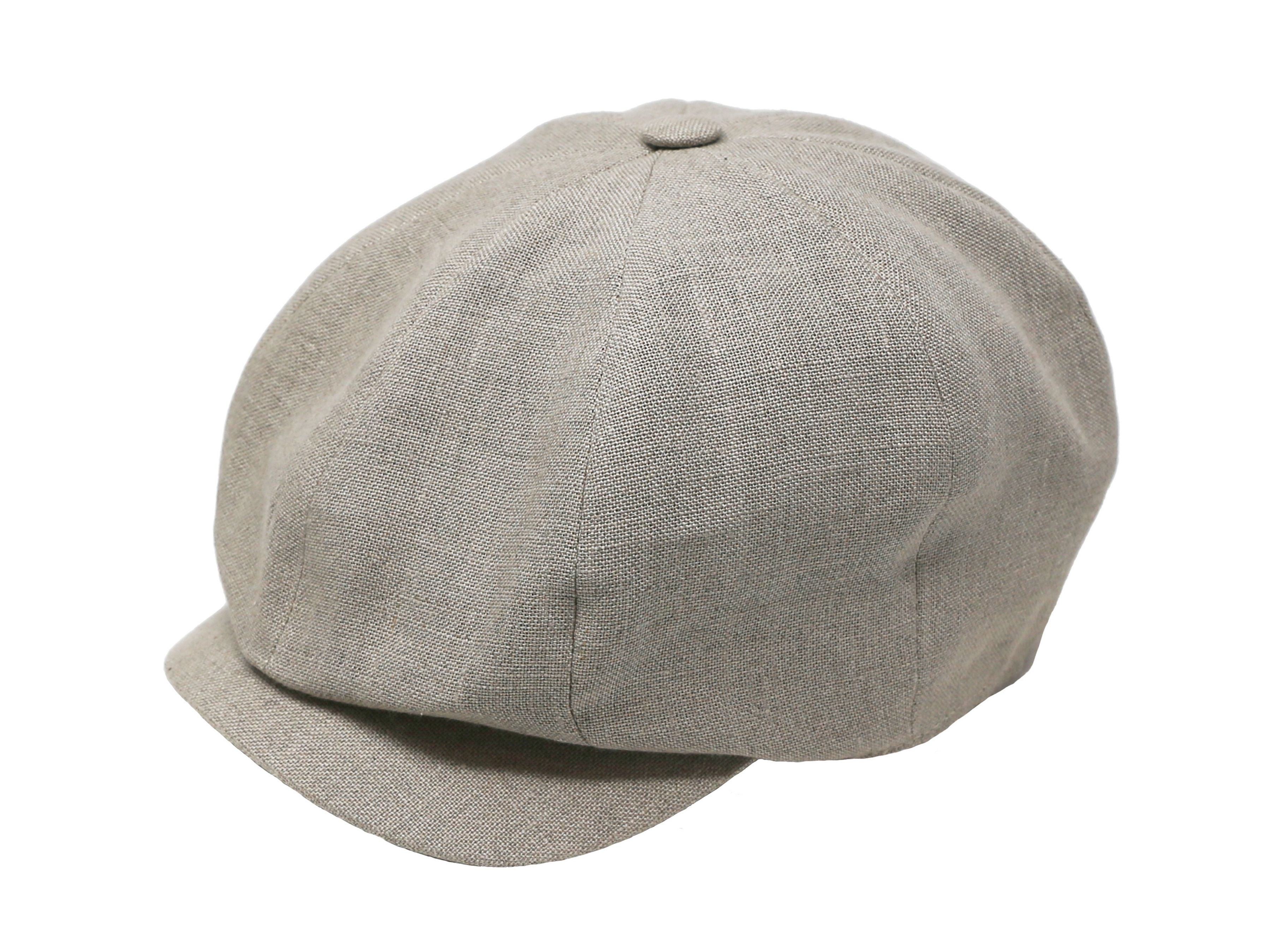 JP Cap Irish Linen Natural Summer Newsboy Cap