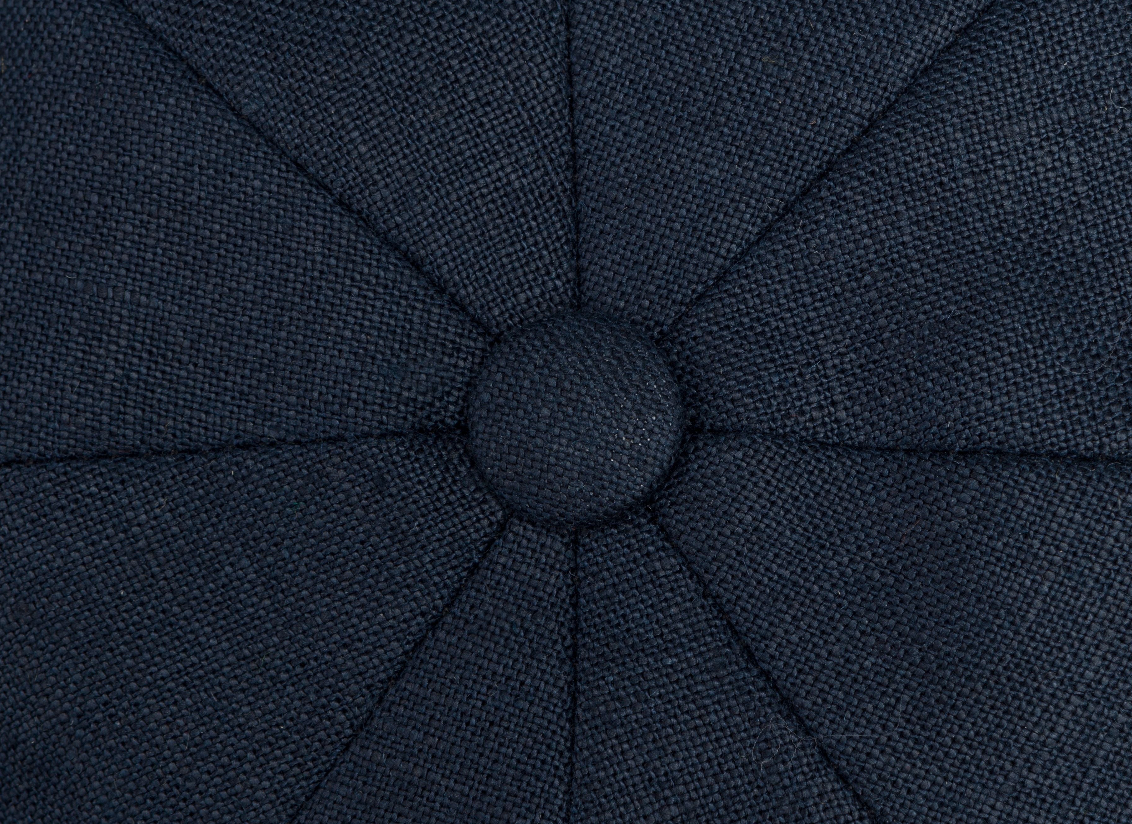 JP Cap Navy Linen Button on Crown